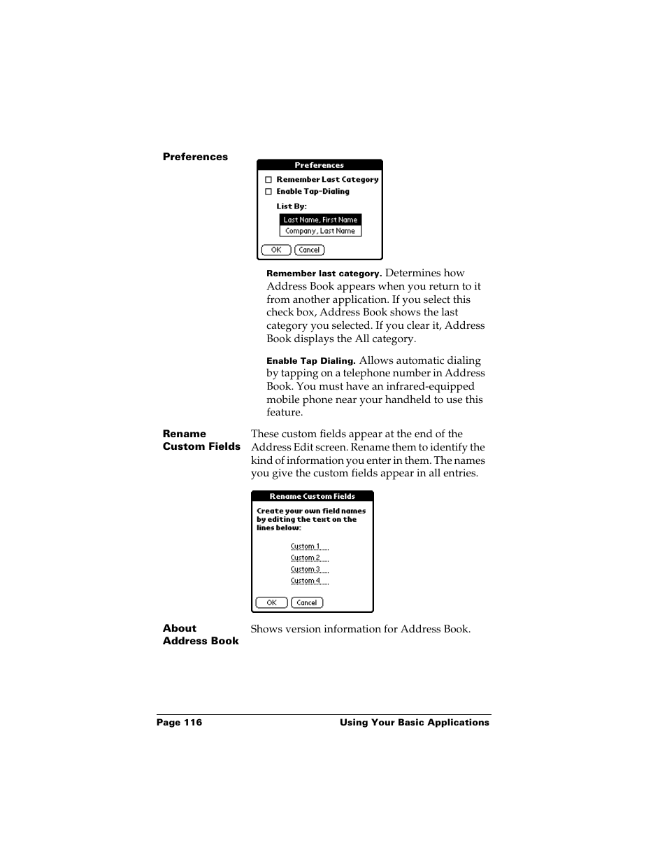 Palm m500 User Manual | Page 126 / 286