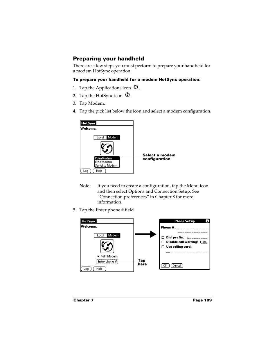 Preparing your handheld | Palm m500 User Manual | Page 199 / 286