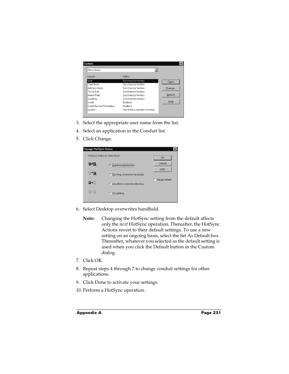 Palm m500 User Manual | Page 241 / 286