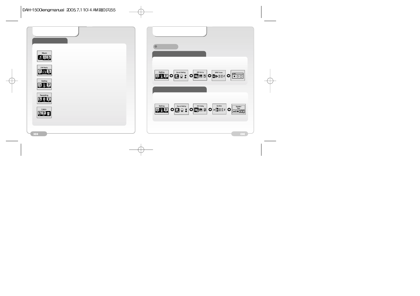 Mode change, Sound setting | Palm DAH-1500i User Manual | Page 28 / 40