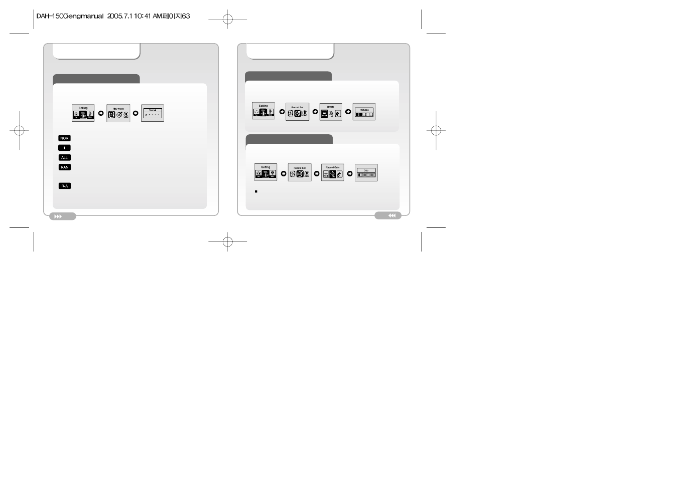 Play mode, Record set | Palm DAH-1500i User Manual | Page 32 / 40