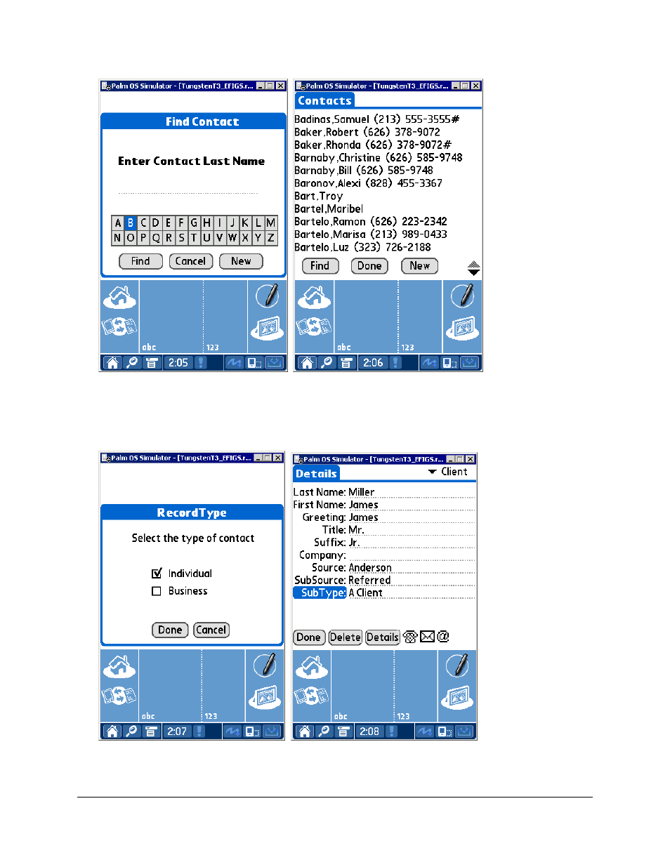 Creating an individual contact record | Palm SmartOffice Mobile User Manual | Page 14 / 29