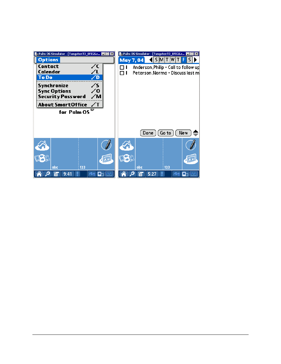 To do, Adding a to do item, Modifying a to do item | Palm SmartOffice Mobile User Manual | Page 24 / 29