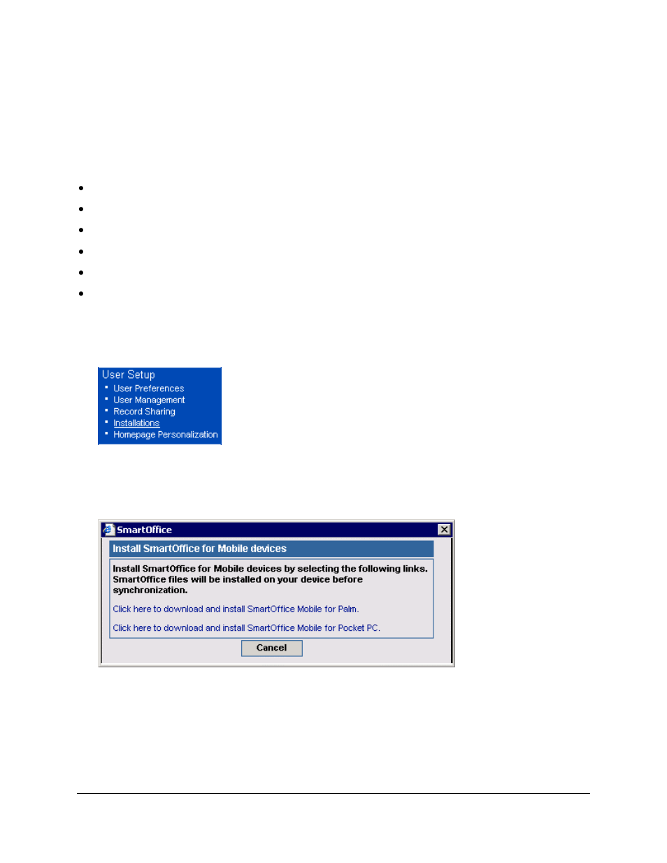 Introduction, Installing smartoffice mobile for palm | Palm SmartOffice Mobile User Manual | Page 5 / 29