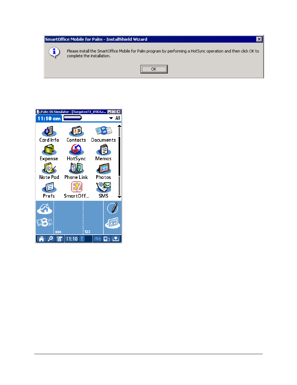 Setting up smartoffice mobile for palm | Palm SmartOffice Mobile User Manual | Page 7 / 29