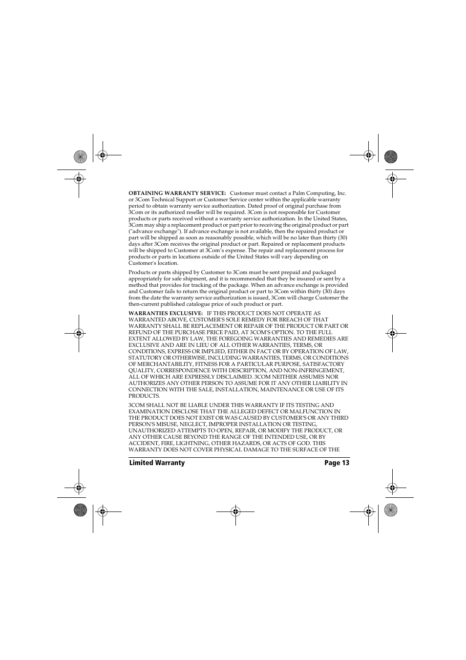 Palm Handbook Travel Kit User Manual | Page 13 / 56