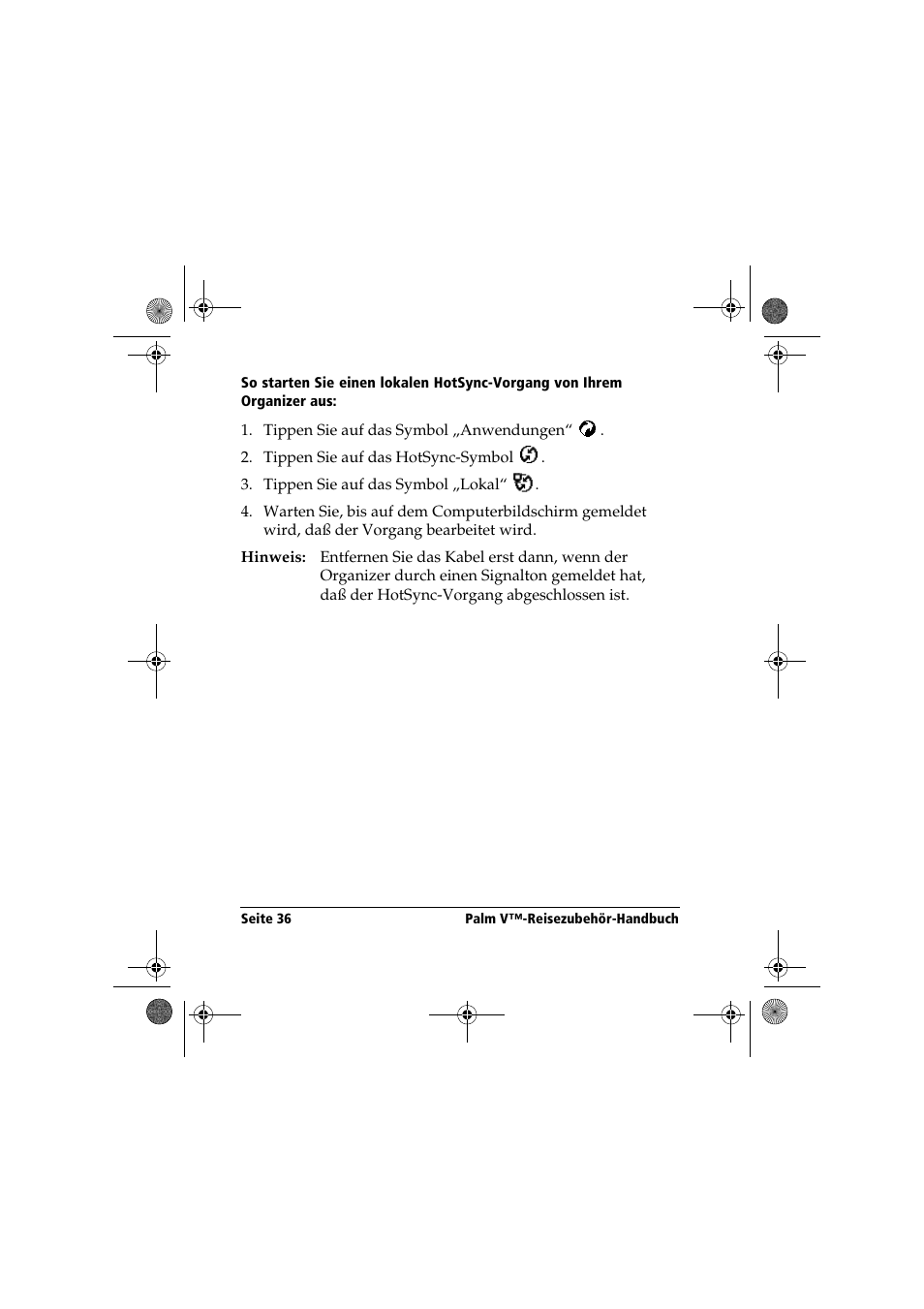 Palm Handbook Travel Kit User Manual | Page 36 / 56