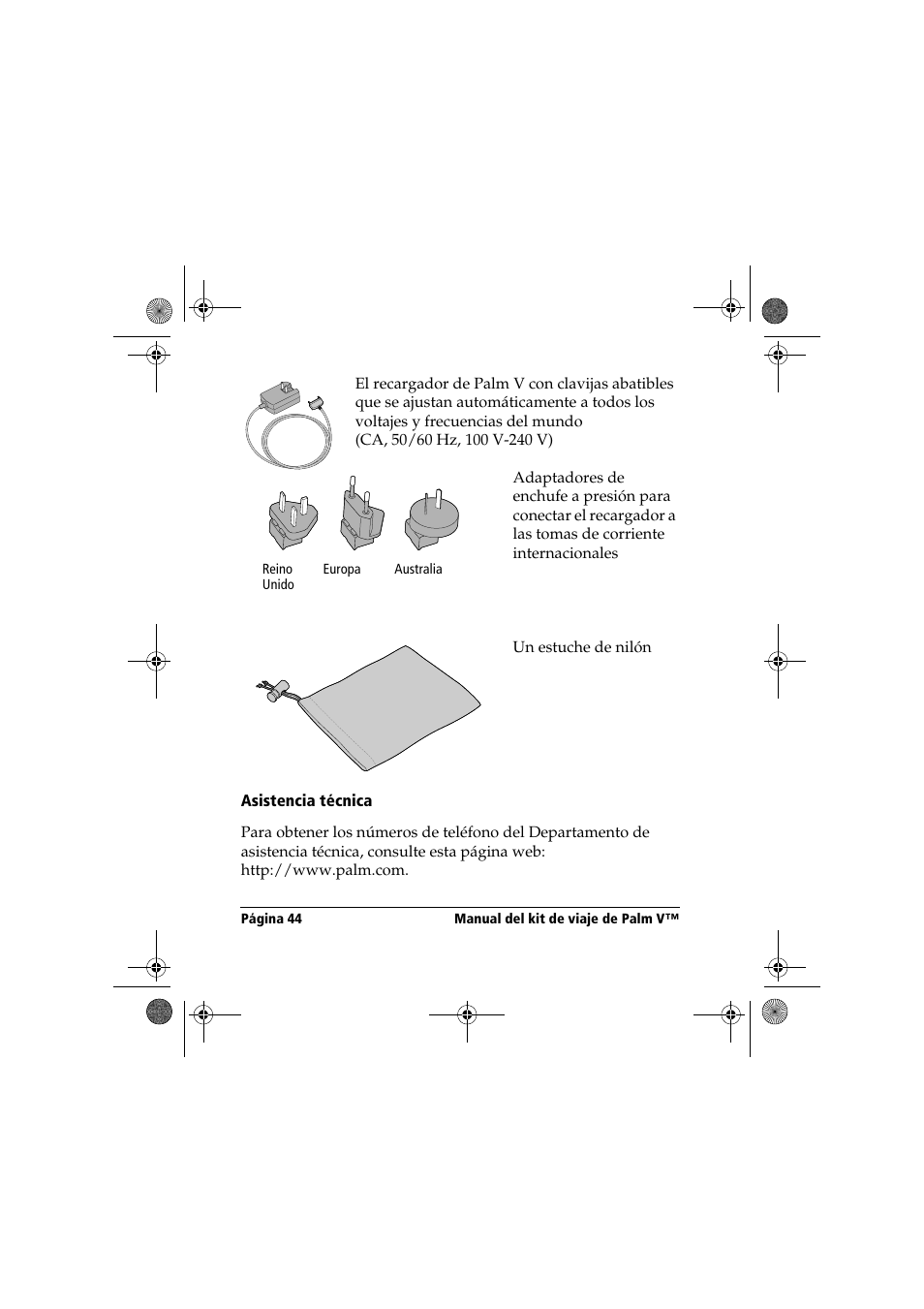 Palm Handbook Travel Kit User Manual | Page 44 / 56