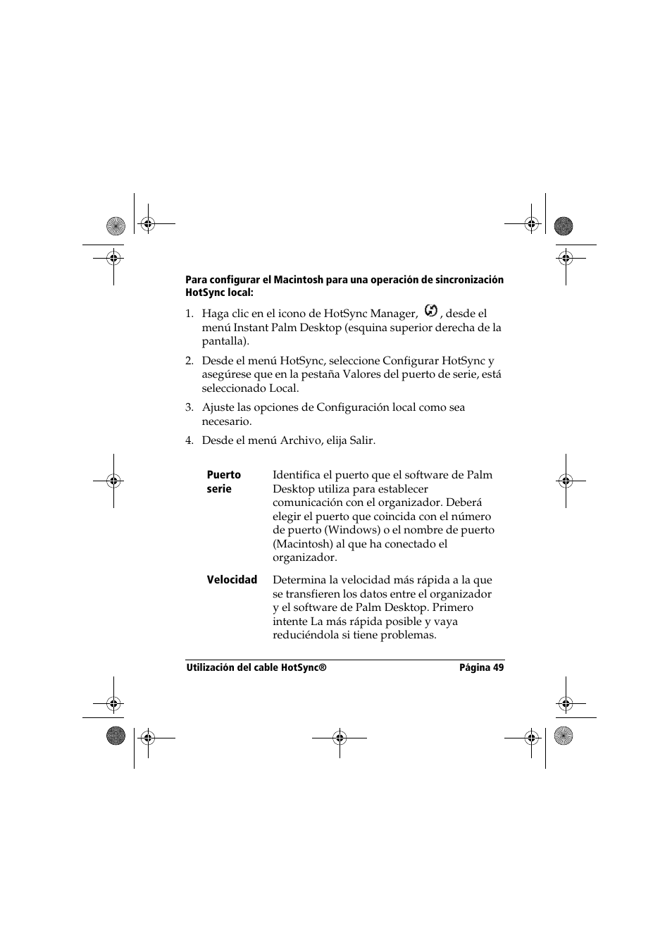 Palm Handbook Travel Kit User Manual | Page 49 / 56