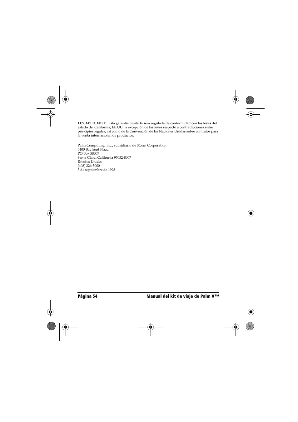 Palm Handbook Travel Kit User Manual | Page 54 / 56