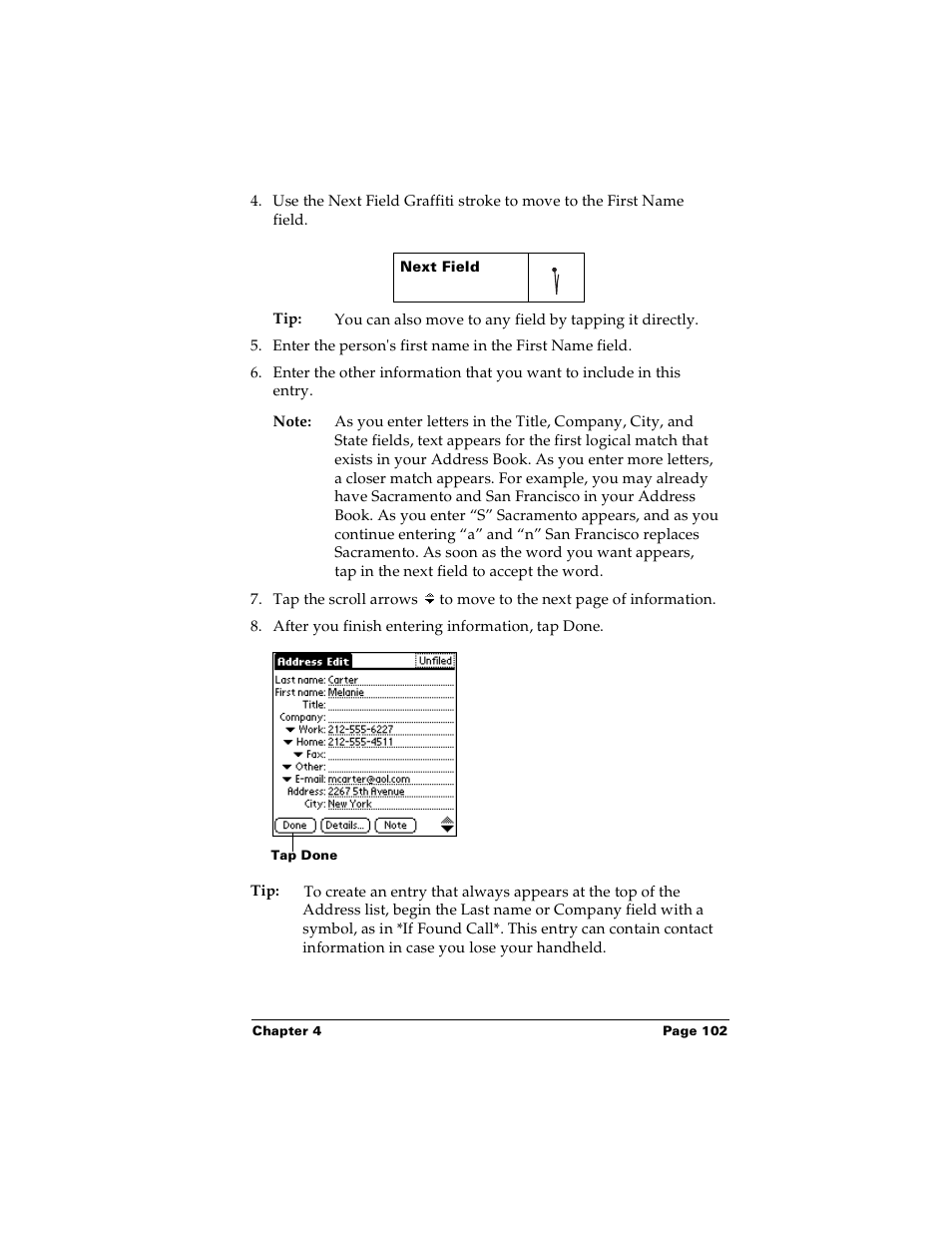 Palm Handhelds m100 User Manual | Page 109 / 219