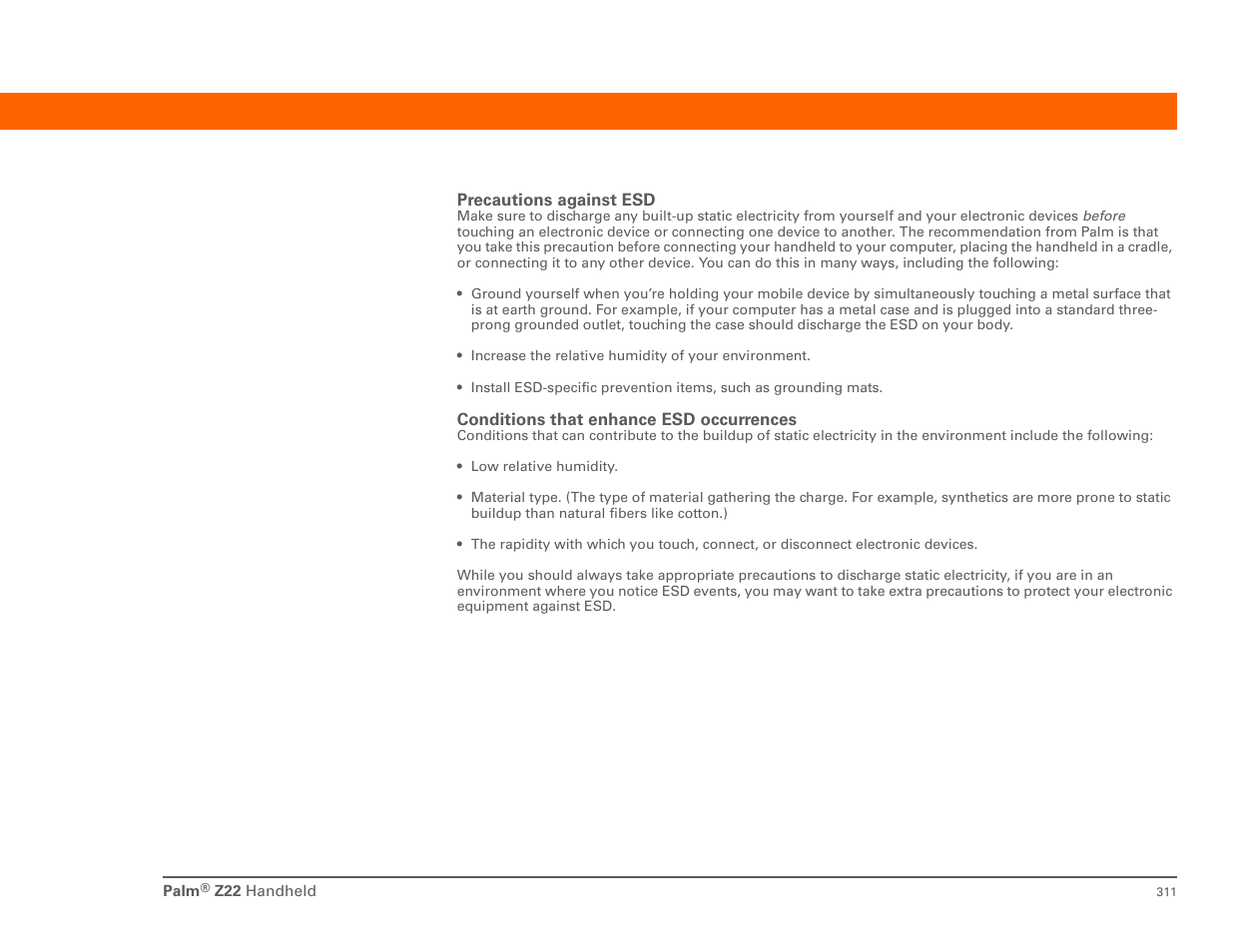 Palm Z22 User Manual | Page 325 / 343