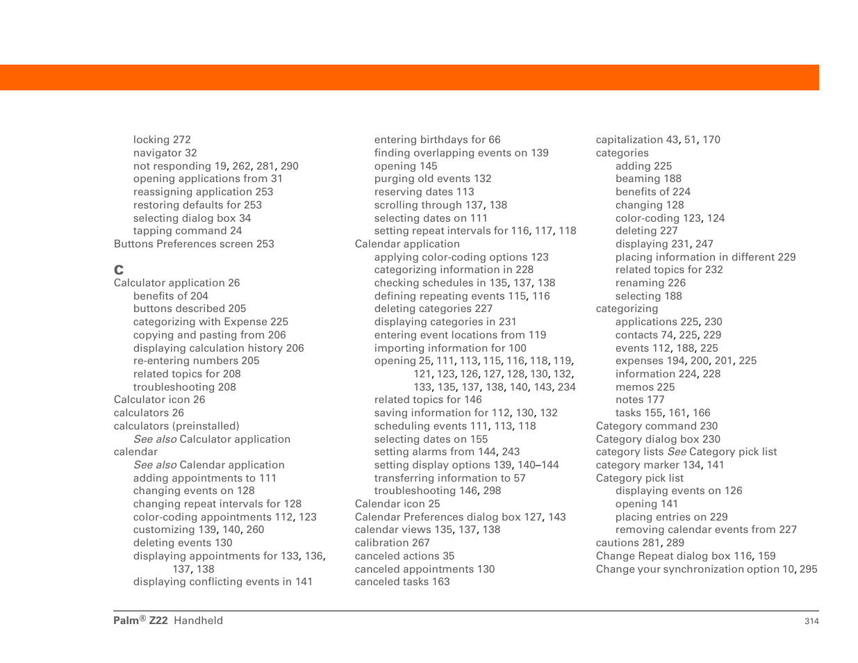 Palm Z22 User Manual | Page 328 / 343