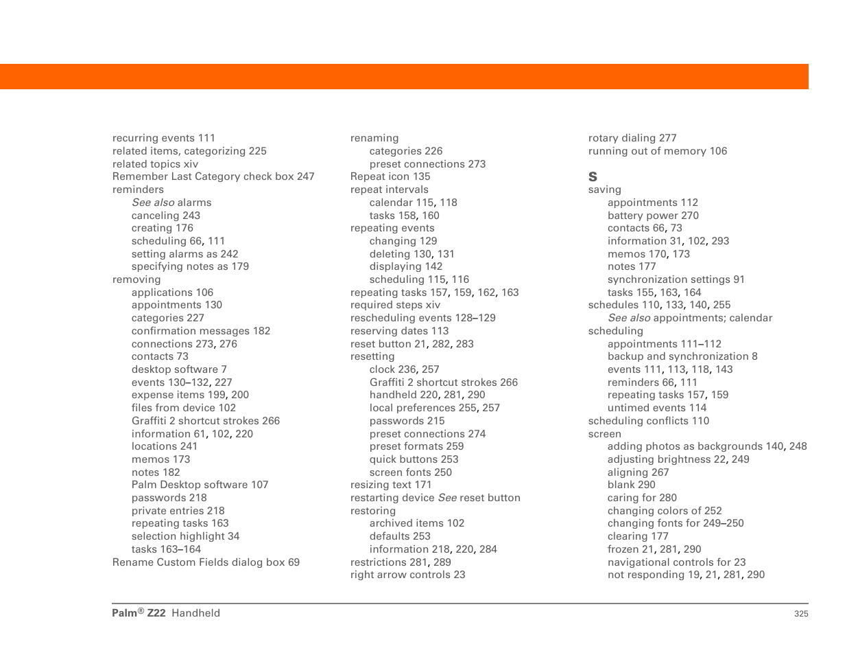 Palm Z22 User Manual | Page 339 / 343