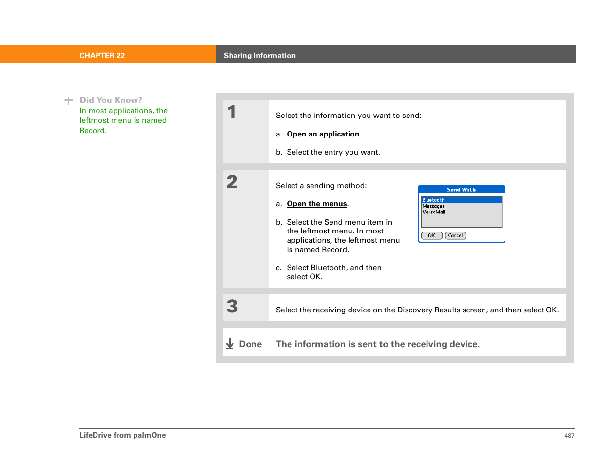 Palm 485 User Manual | Page 3 / 12