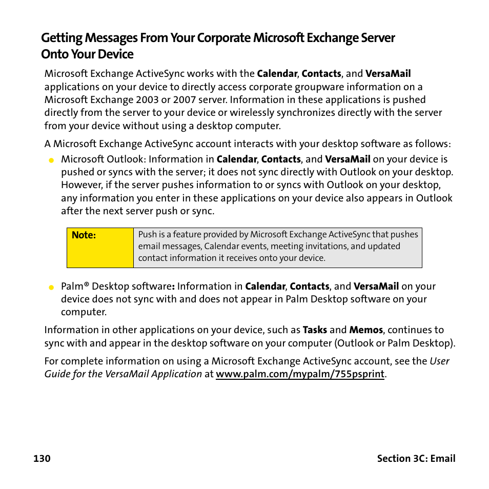 Palm Treo 755P User Manual | Page 138 / 390