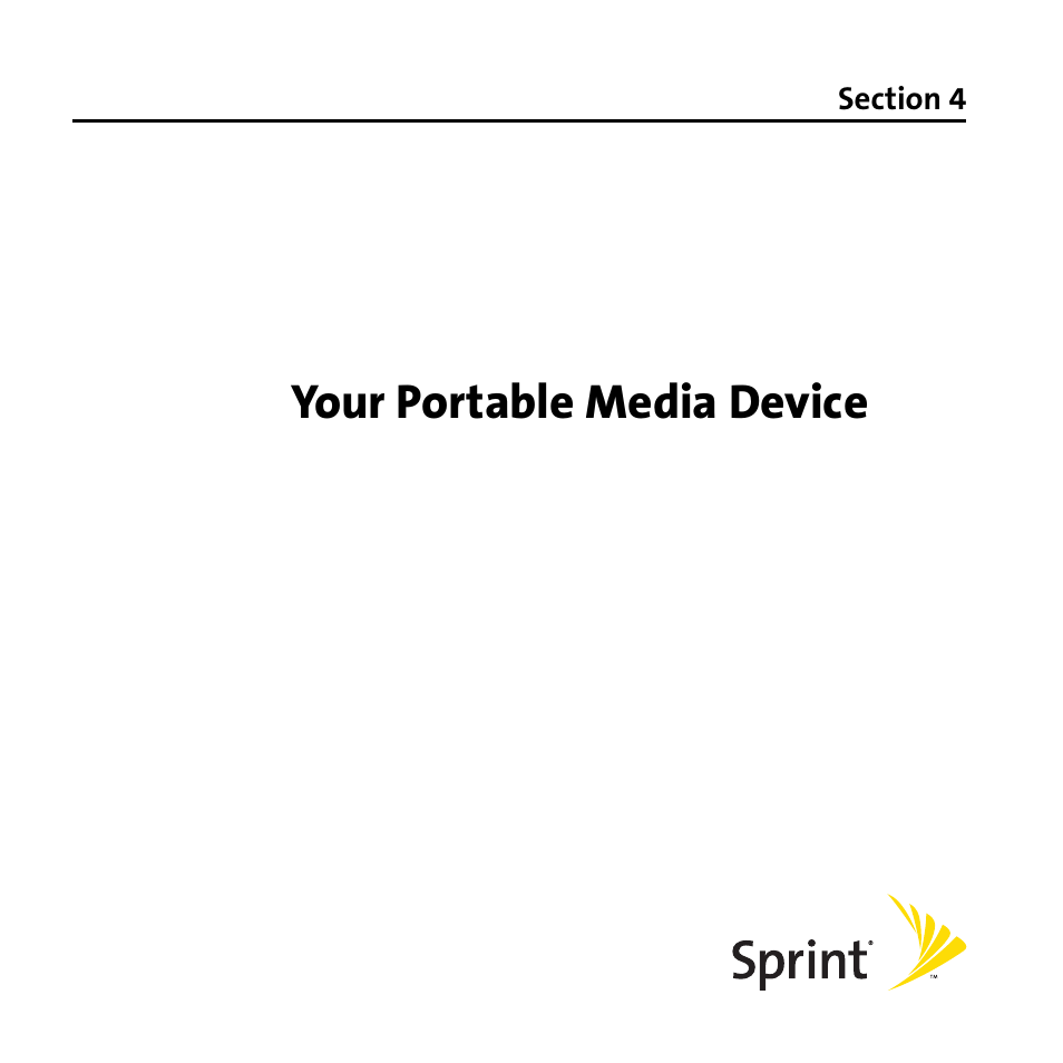 Your portable media device, Section 4: your portable media device | Palm Treo 755P User Manual | Page 177 / 390