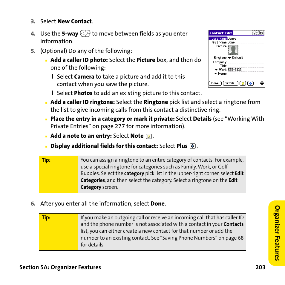 Palm Treo 755P User Manual | Page 211 / 390