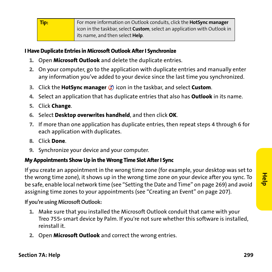 Palm Treo 755P User Manual | Page 307 / 390