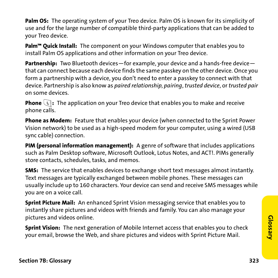 Palm Treo 755P User Manual | Page 331 / 390