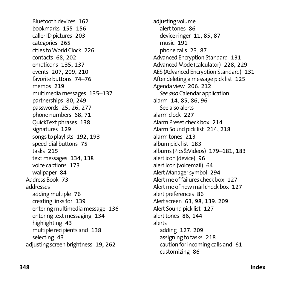 Palm Treo 755P User Manual | Page 356 / 390