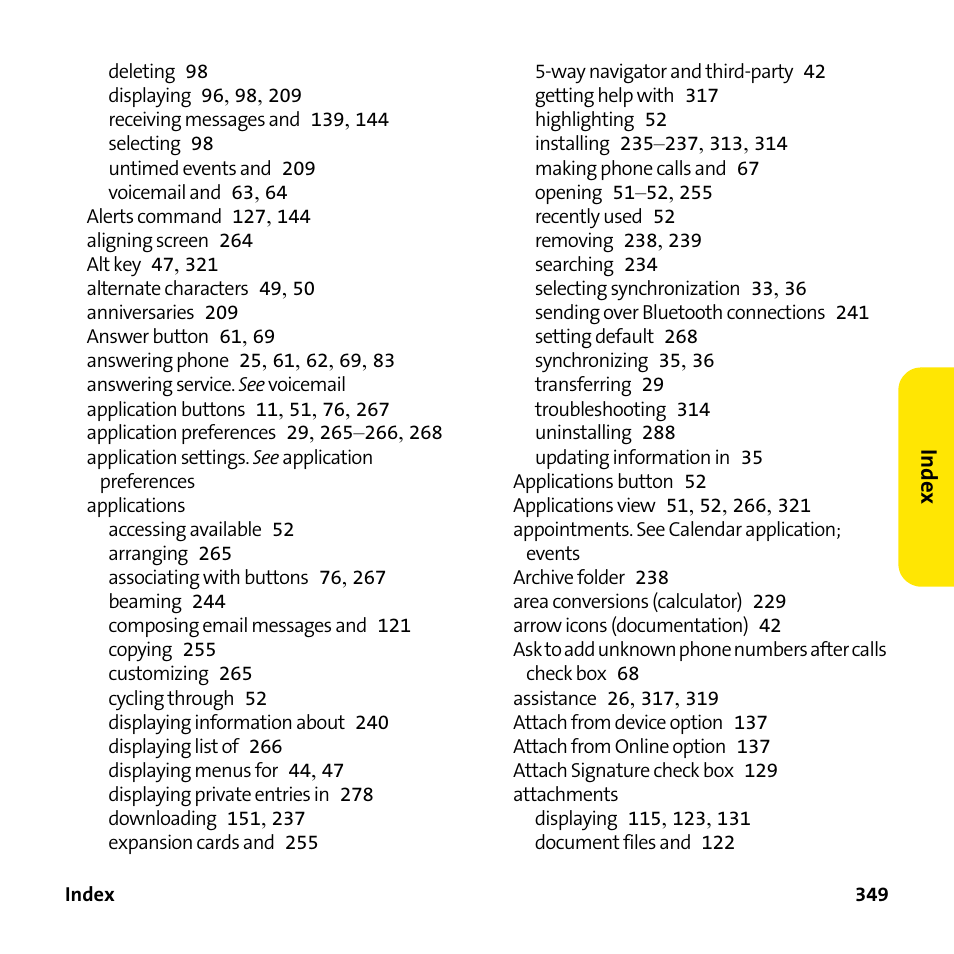 Palm Treo 755P User Manual | Page 357 / 390