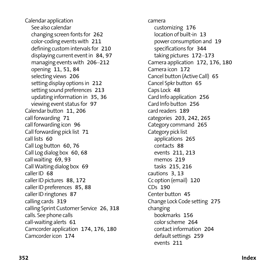 Palm Treo 755P User Manual | Page 360 / 390