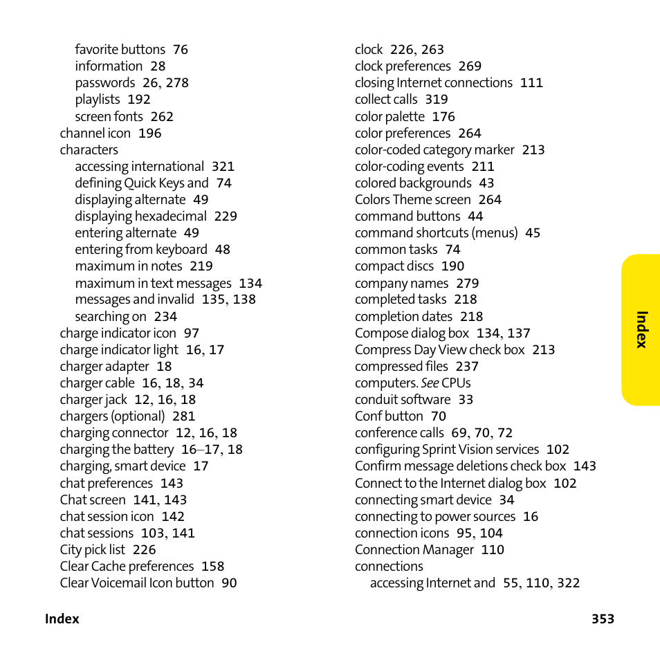 Palm Treo 755P User Manual | Page 361 / 390