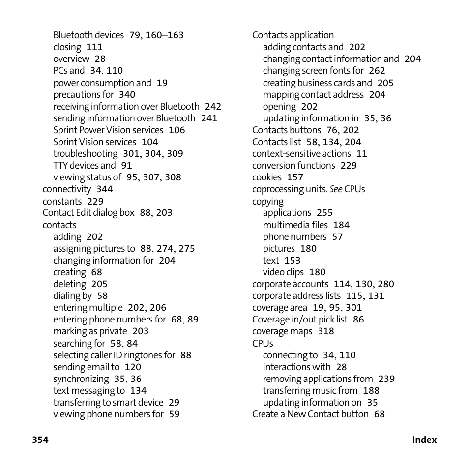 Palm Treo 755P User Manual | Page 362 / 390