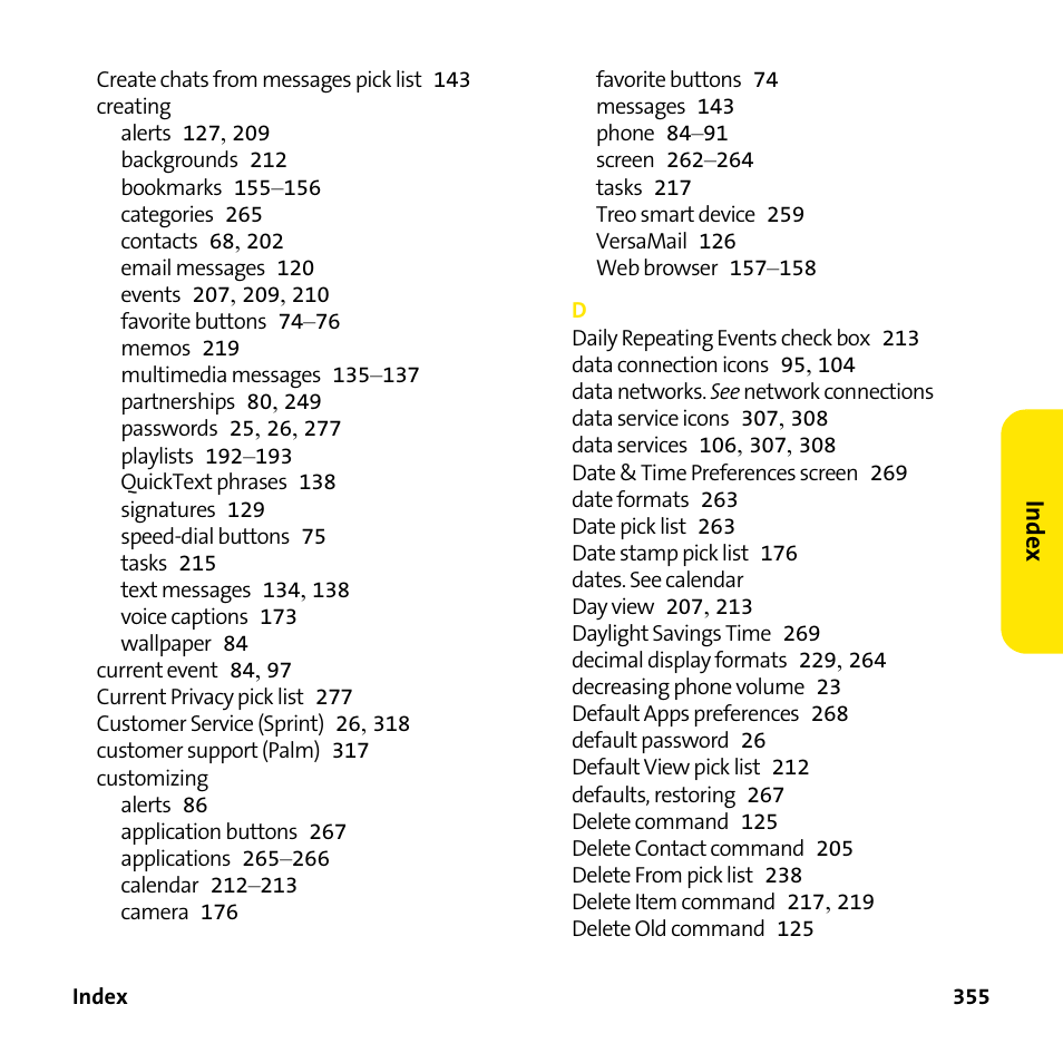 Palm Treo 755P User Manual | Page 363 / 390