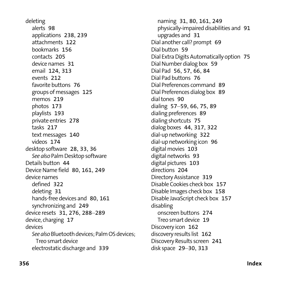 Palm Treo 755P User Manual | Page 364 / 390