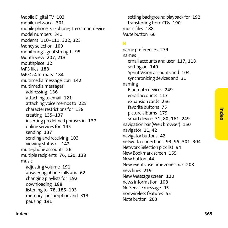 Palm Treo 755P User Manual | Page 373 / 390