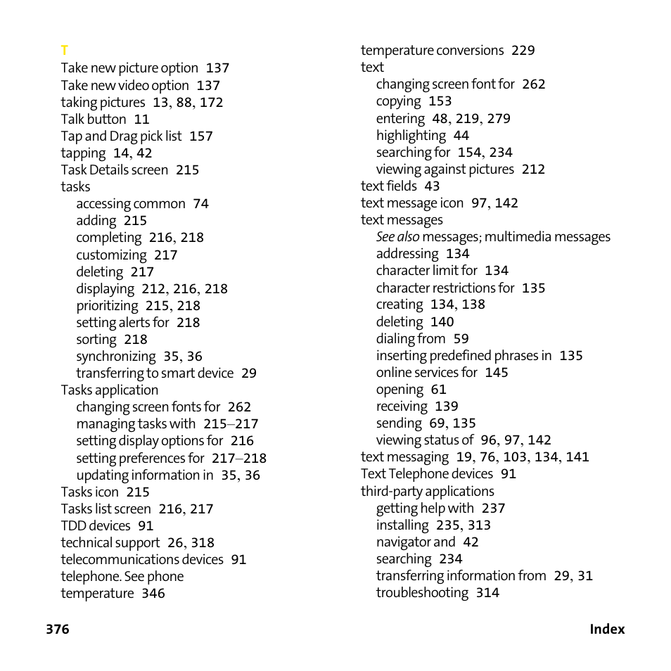 Palm Treo 755P User Manual | Page 384 / 390