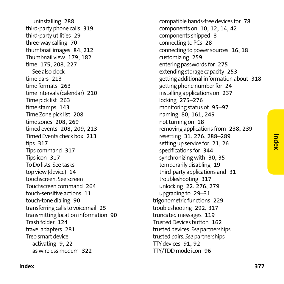 Palm Treo 755P User Manual | Page 385 / 390