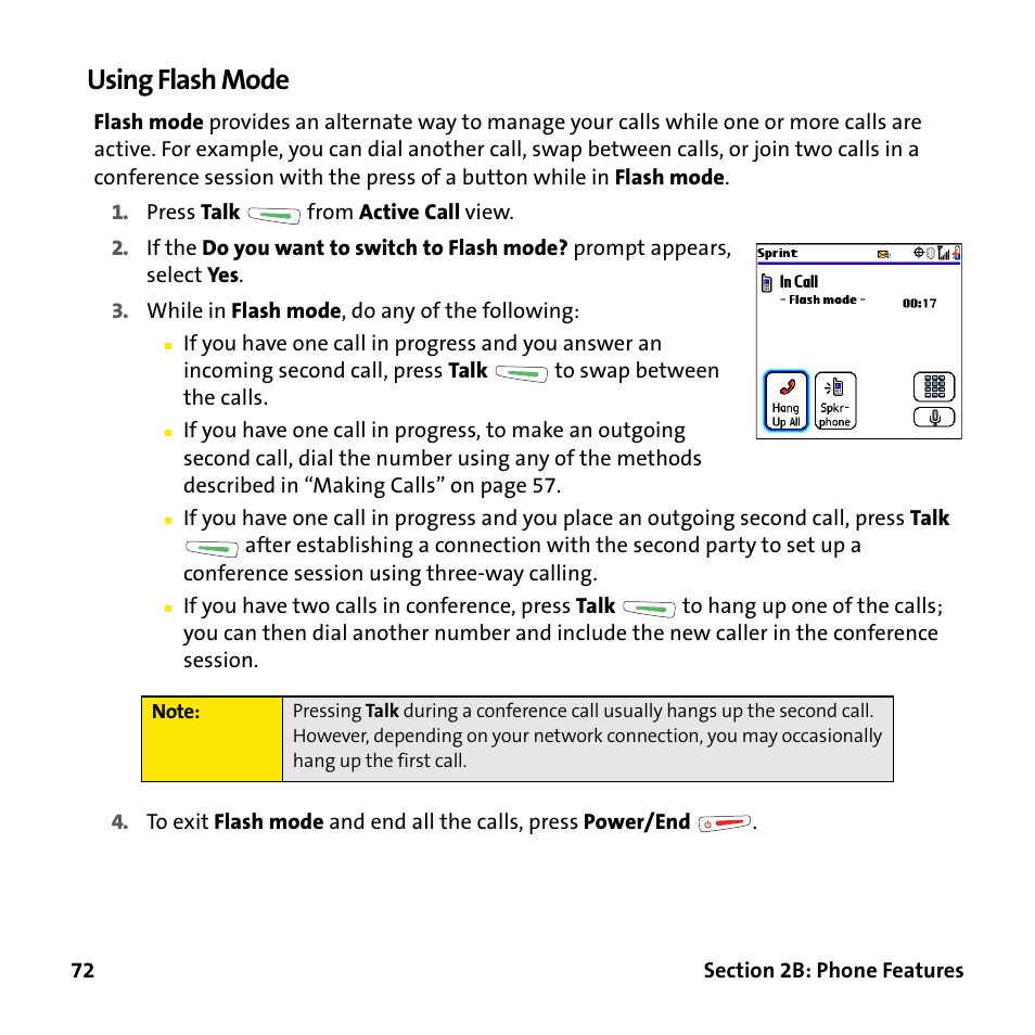 Using flash mode | Palm Treo 755P User Manual | Page 80 / 390