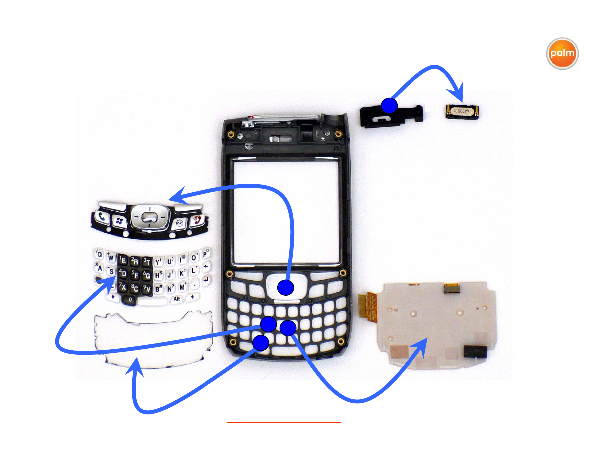 T700.14 remove keypad and keys | Palm Treo Smartphone 700p User Manual | Page 13 / 16