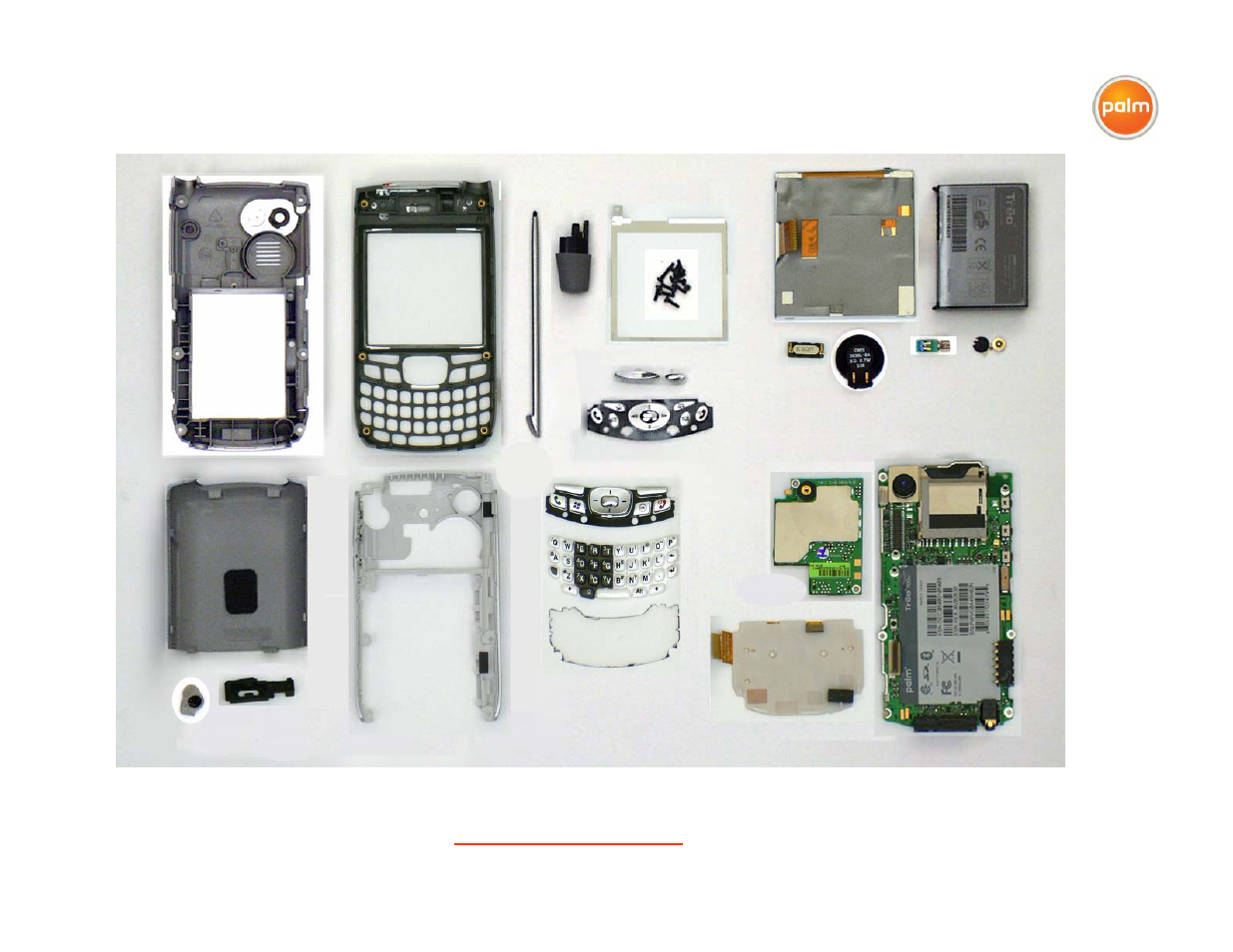 T700.167 all components | Palm Treo Smartphone 700p User Manual | Page 15 / 16