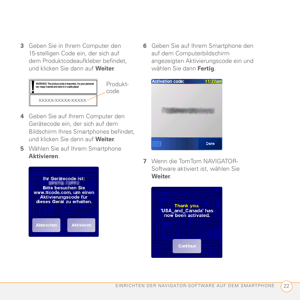 5 wählen sie auf ihrem smartphone aktivieren | Palm GPS Kit User Manual | Page 24 / 128