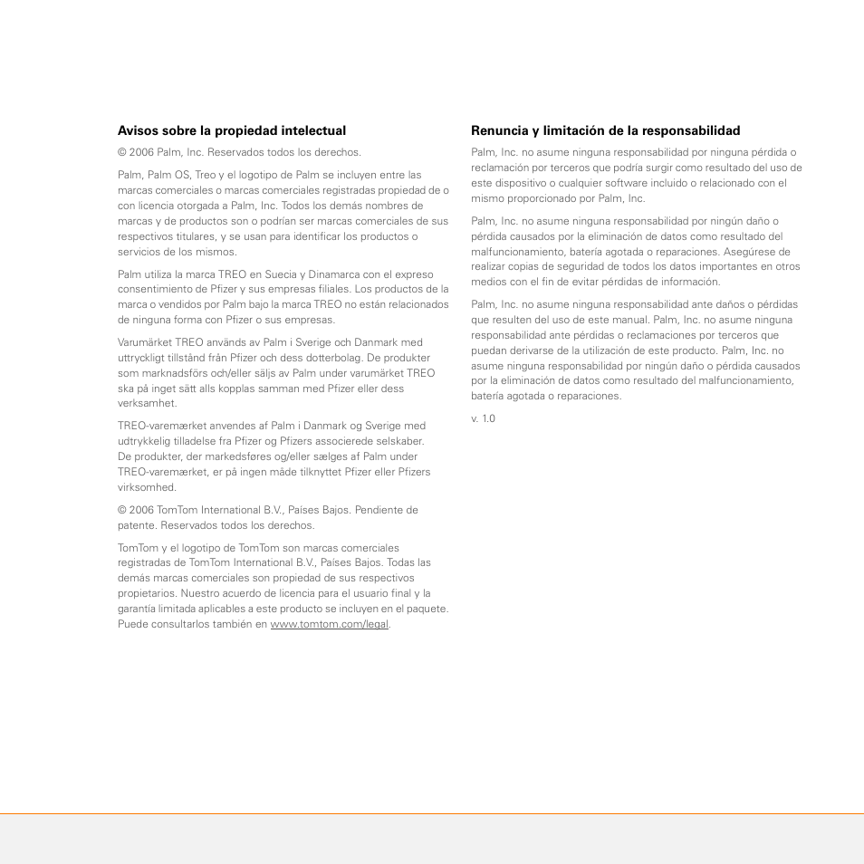 Español | Palm GPS Kit User Manual | Page 47 / 128
