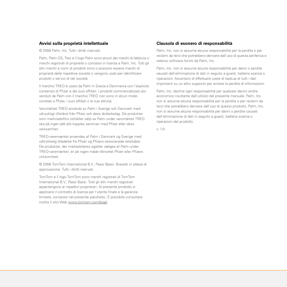 Italiano | Palm GPS Kit User Manual | Page 61 / 128