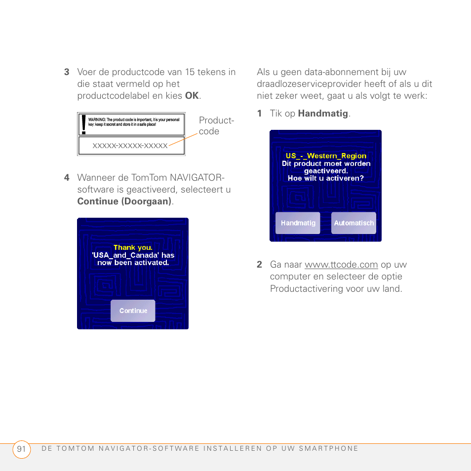 1 tik op handmatig | Palm GPS Kit User Manual | Page 93 / 128