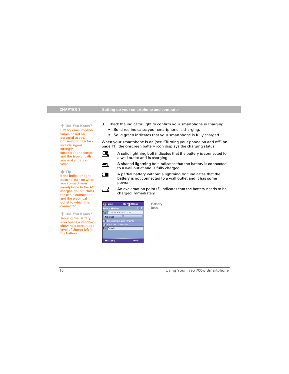 Palm Treo 700w User Manual | Page 18 / 290