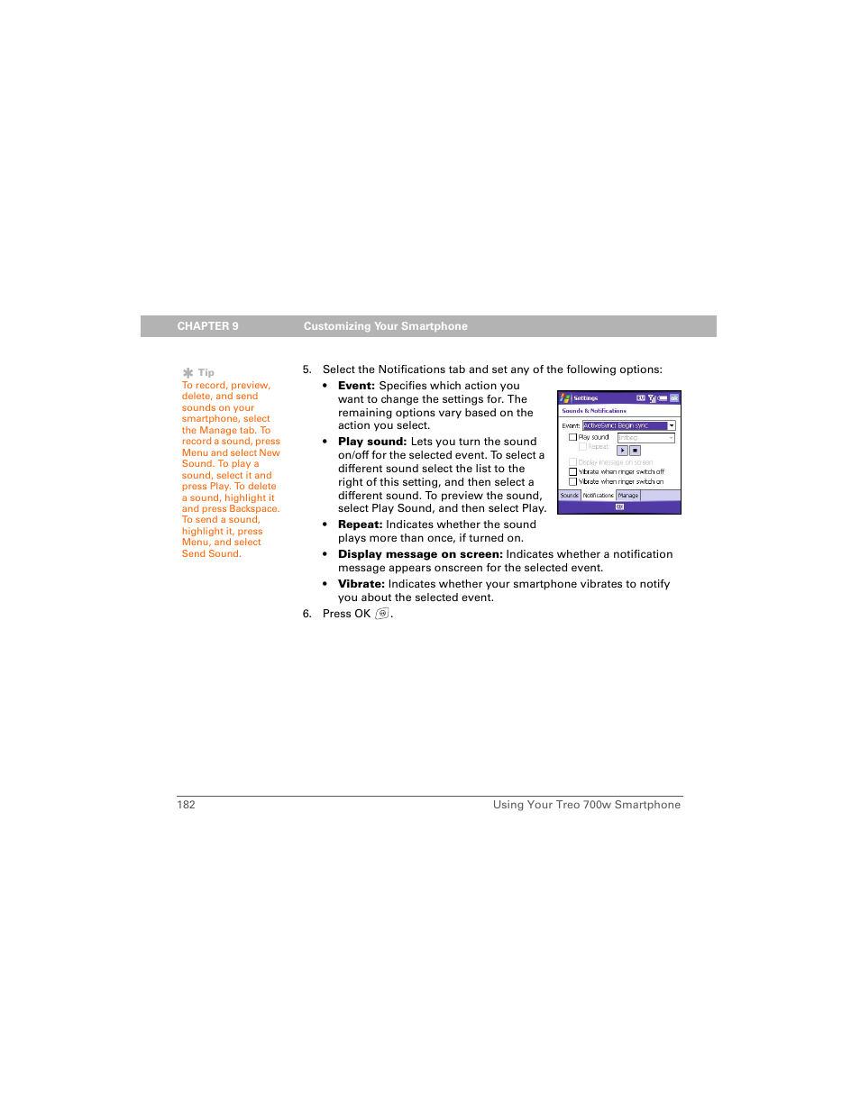 Palm Treo 700w User Manual | Page 190 / 290