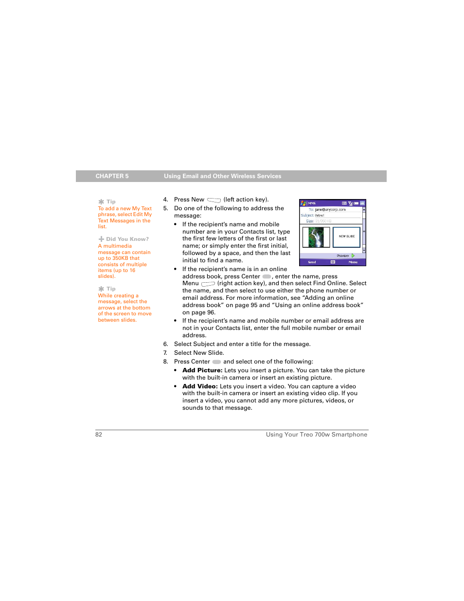 Palm Treo 700w User Manual | Page 90 / 290