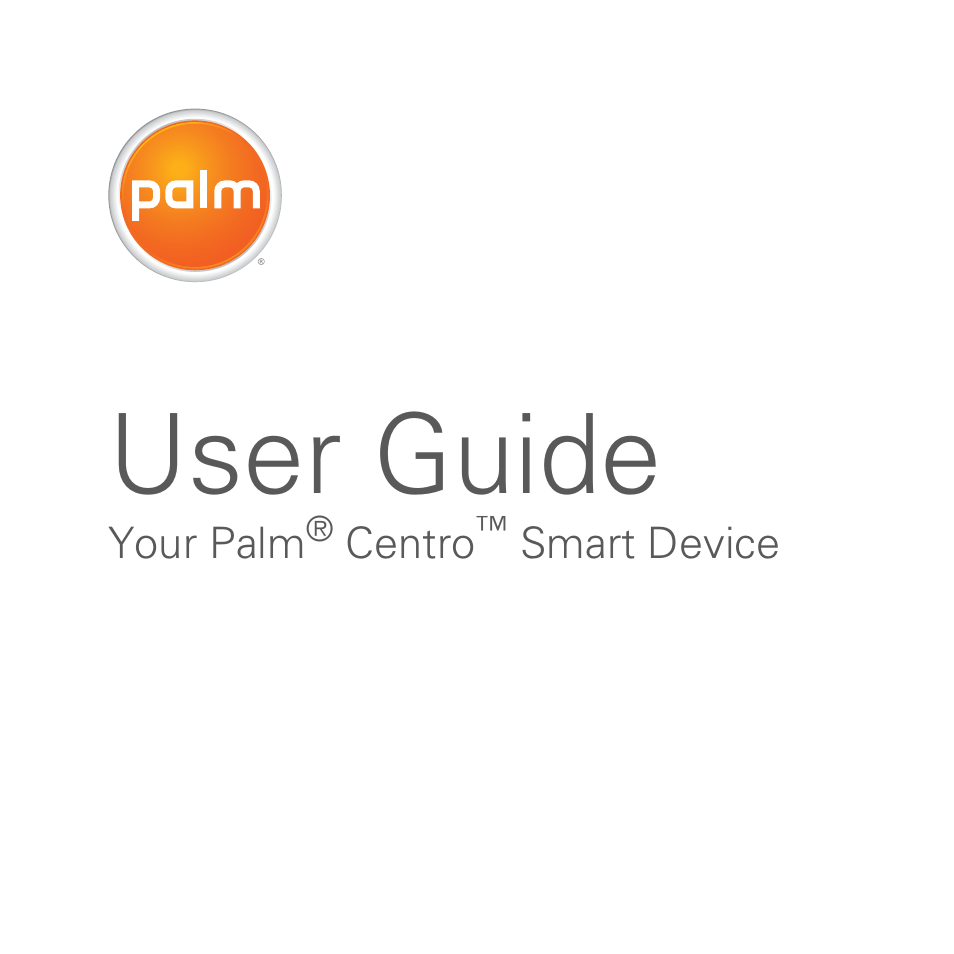 Palm PDA CentroTM Smart Device User Manual | 326 pages