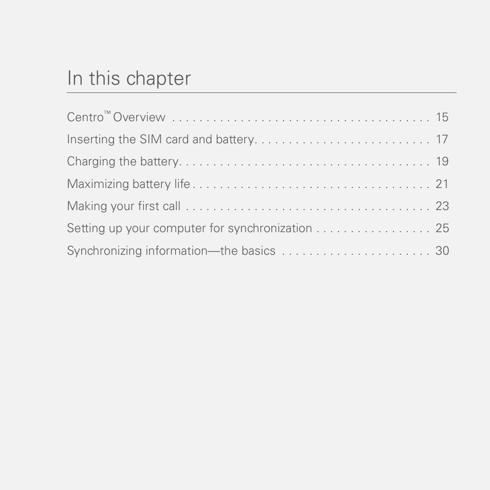Palm PDA CentroTM Smart Device User Manual | Page 14 / 326