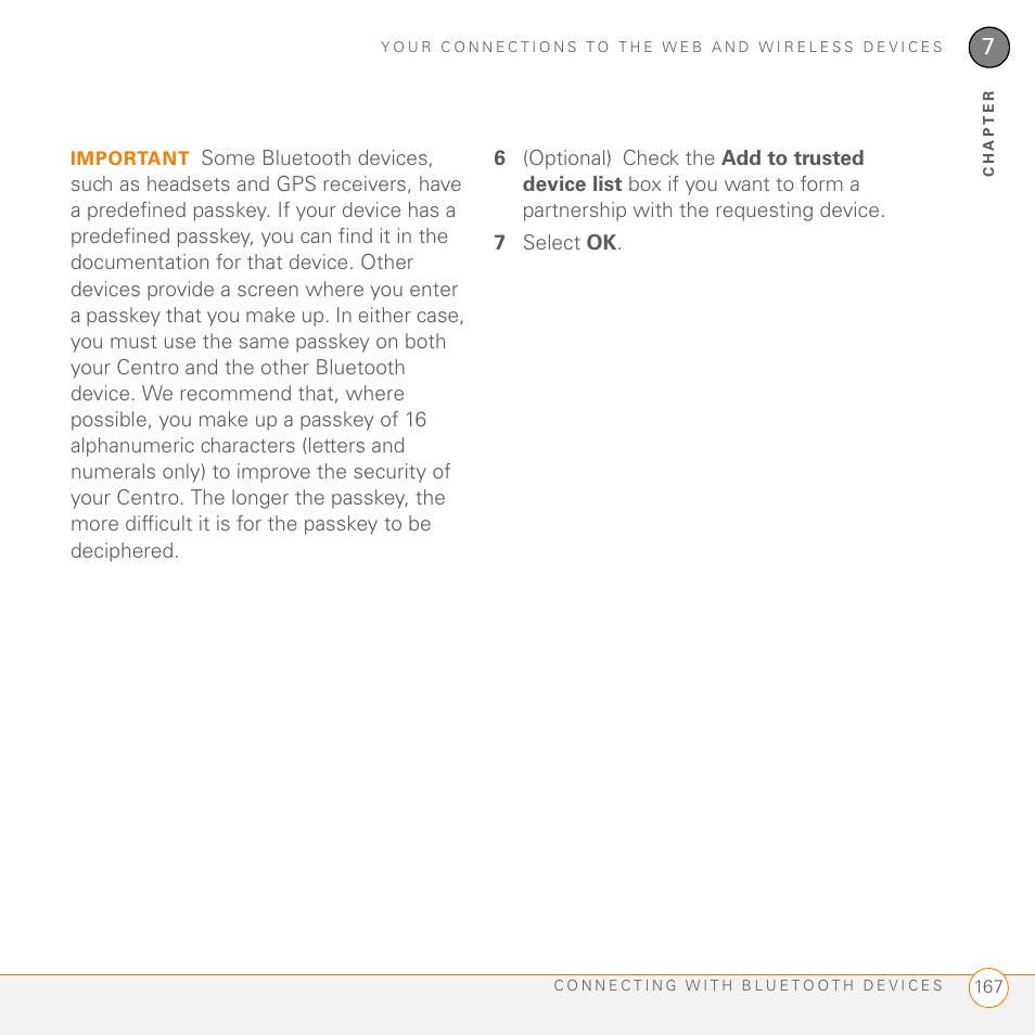 Palm PDA CentroTM Smart Device User Manual | Page 167 / 326