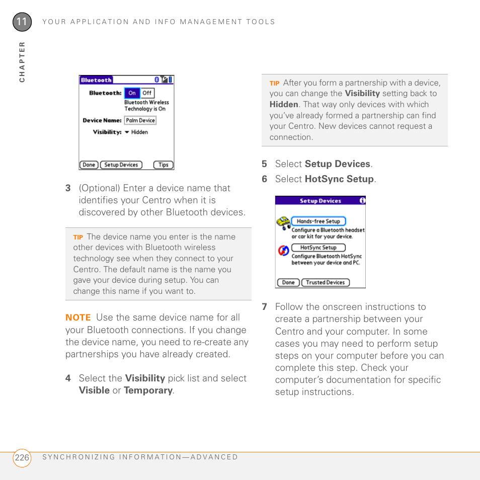 Palm PDA CentroTM Smart Device User Manual | Page 226 / 326