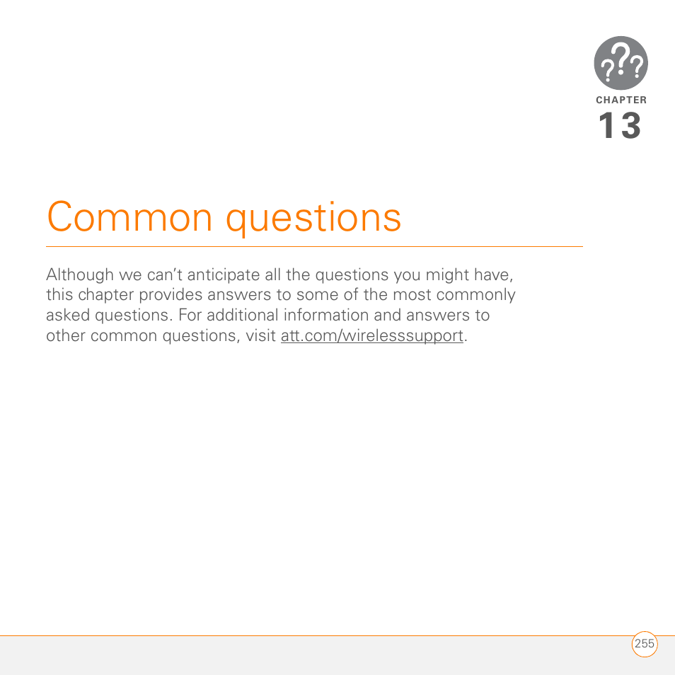 Common questions | Palm PDA CentroTM Smart Device User Manual | Page 255 / 326