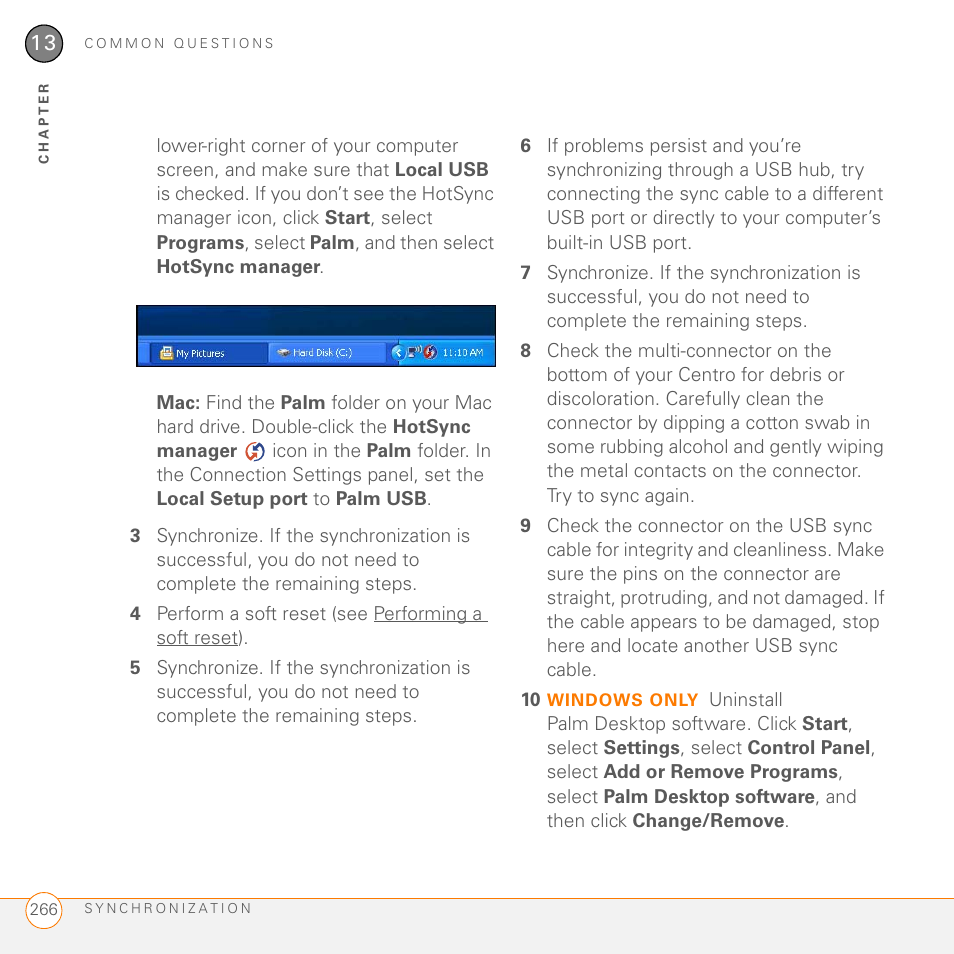 Palm PDA CentroTM Smart Device User Manual | Page 266 / 326